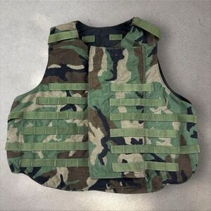 Interceptor Base Vest Size L Without Soft Panels BDU Woodland Camo Point Blank